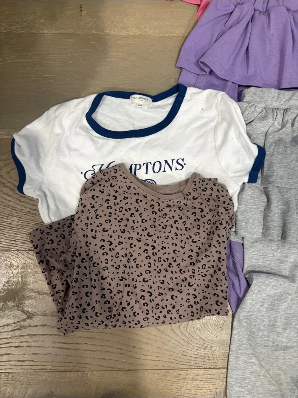Girls Mixed Clothing Lot - Pink, Purple, Gray, Green, Peach (18 pieces)
